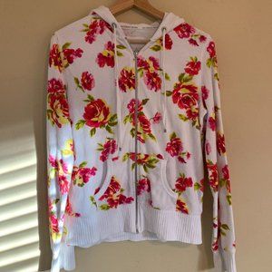 Victoria's Secret Floral Lounge Zip Up Hoodie